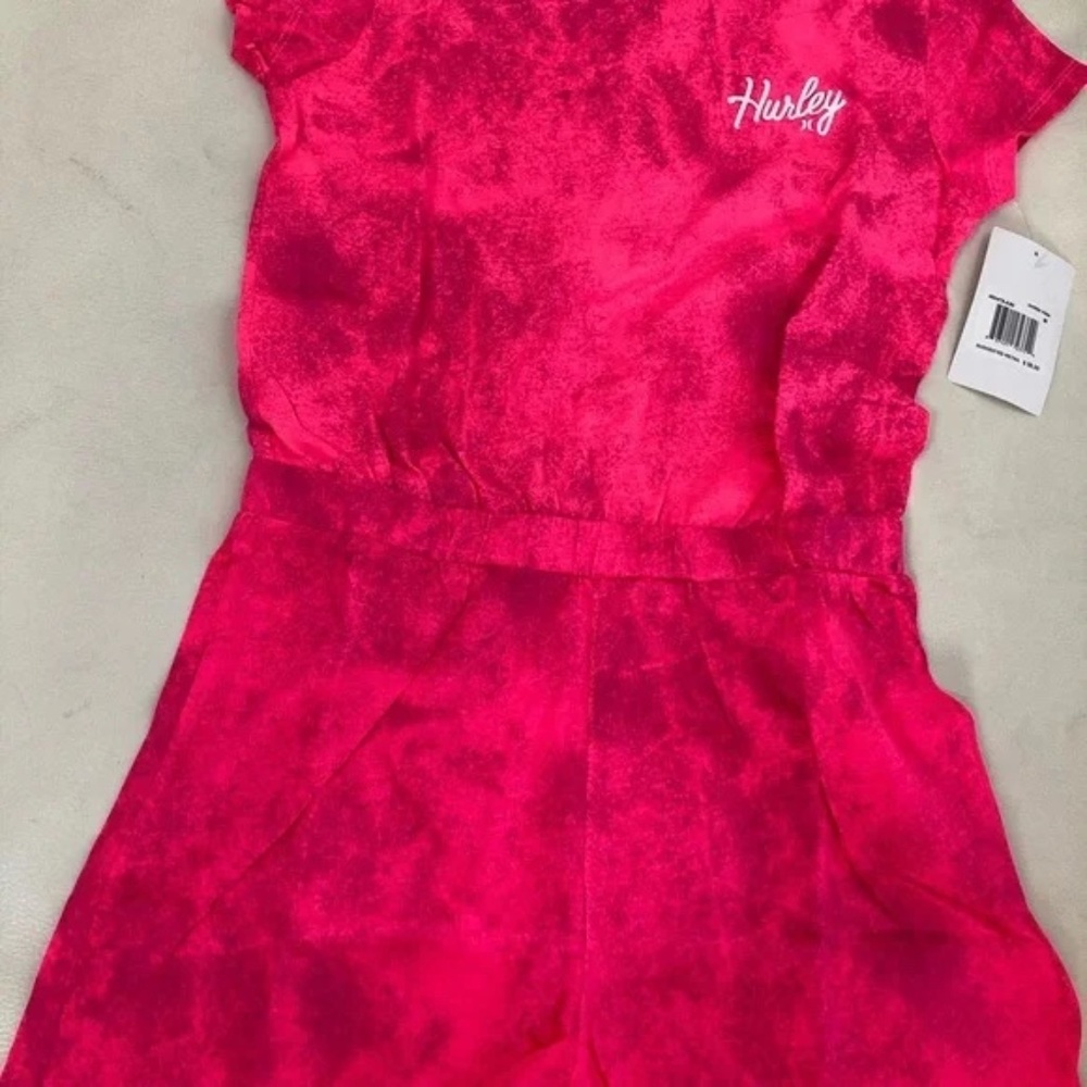 Hurley colorful pink active jumpsuit outfit 5037 - Picture 2 of 4